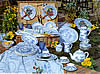 oiseau bleu dinnerware